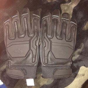 Husky leather/ rubber work gloves size XL